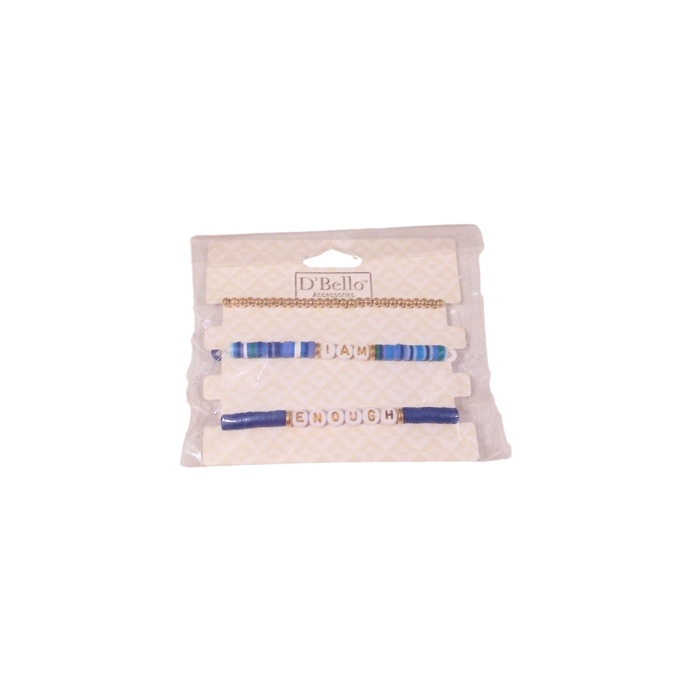 D'Bello Blue Beaded Bracelet Set!